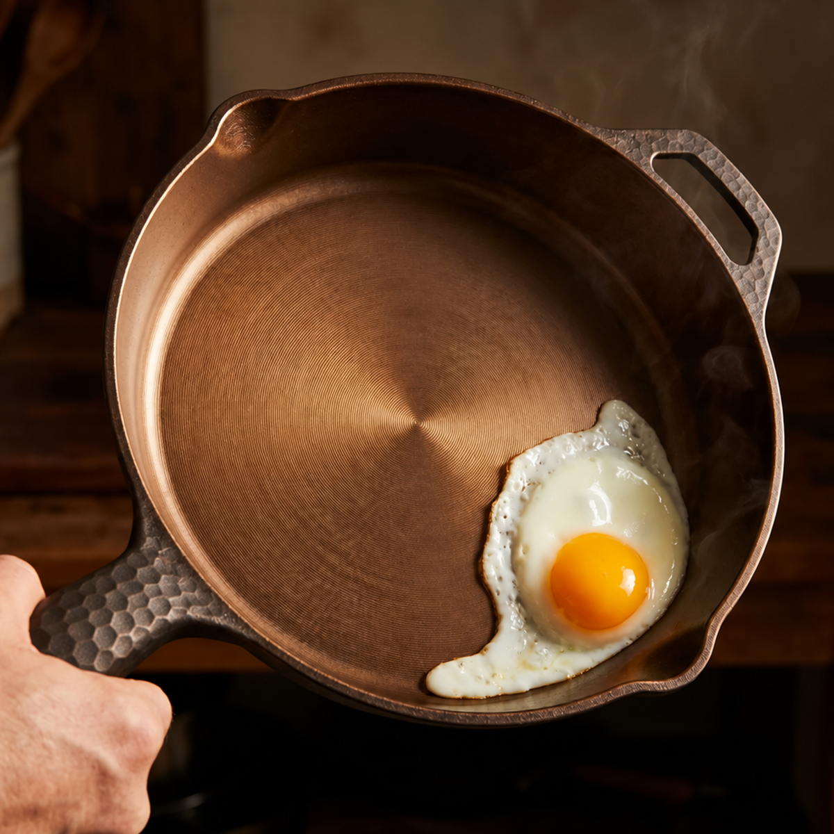 1538° wall geometry and cooking surface